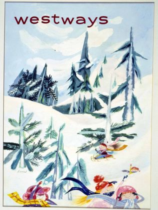 317 Diamond Gamboling on Snowy Slopes