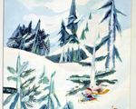 317 Diamond Gamboling on Snowy Slopes