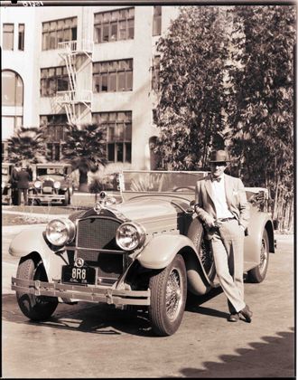 Exchange Manager and his Packard, 1928