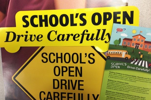 AAA schools open drive carefully materials