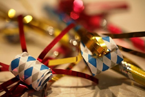 New Years Eve noisemakers by Carol VanHook