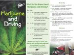 Marijuana and Driving brochure