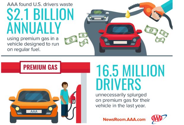 Premium fuel infographic
