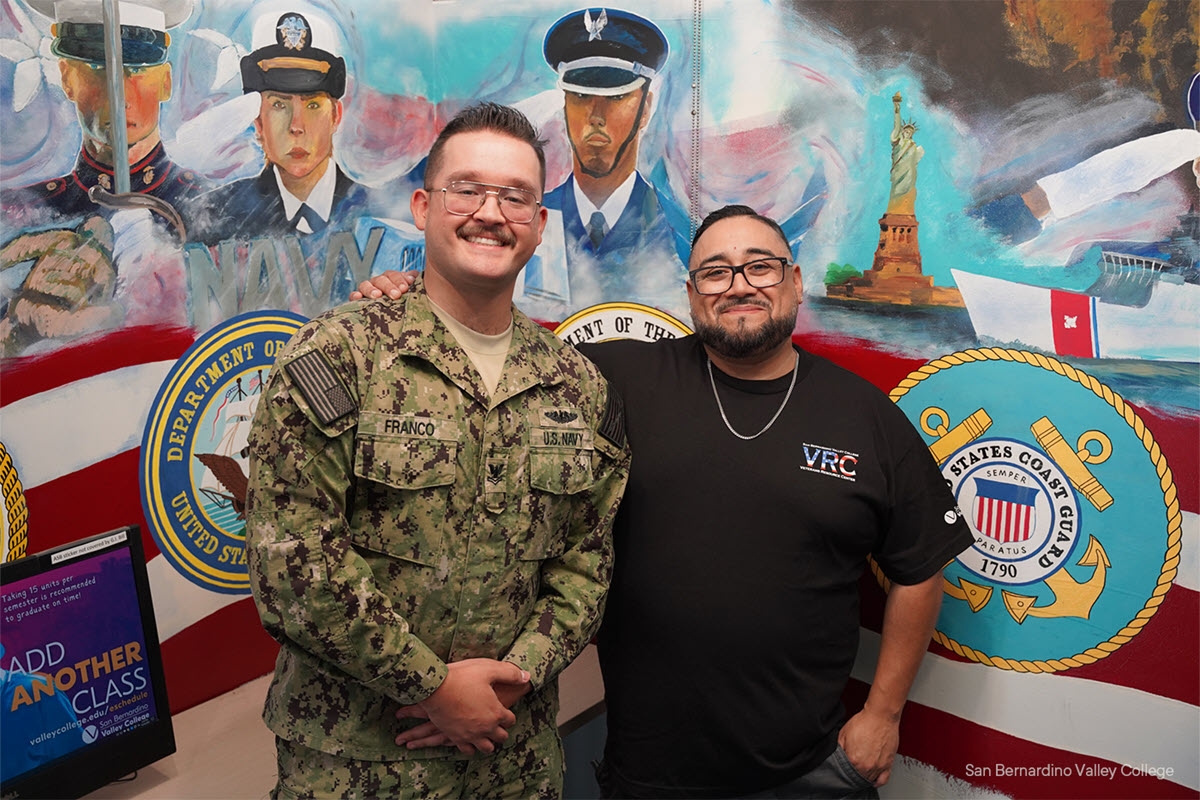San Bernardino Valley College student who benefited from last year's donation