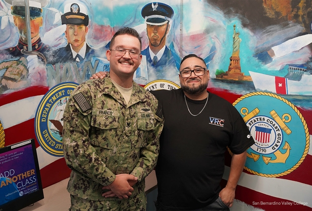 San Bernardino Valley College student who benefited from last year's donation