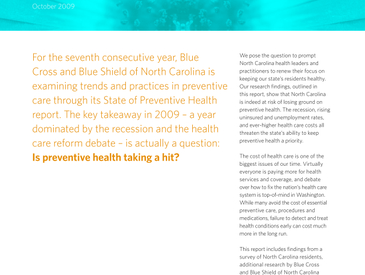 2009 State of Preventive Health Report-1