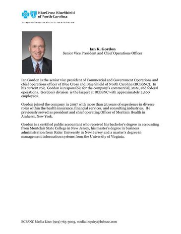 Ian Gordon bio BCBSNC 1-2010-PDF