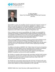 King Prather Bio BCBSNC 9-2010-PDF