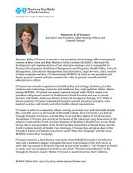 Maureen OConnor Bio BCBSNC 7-8-2010