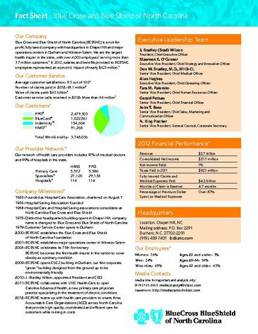 Corporate Fact Sheet