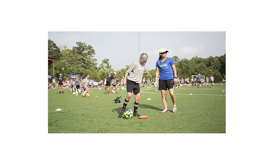 Mia Hamm at Live Fearless Soccer Clinic