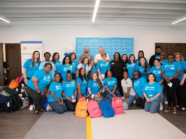 Blue Cross NC Volunteers Pack "Comfort Cases" for North Carolina Children in Foster Care