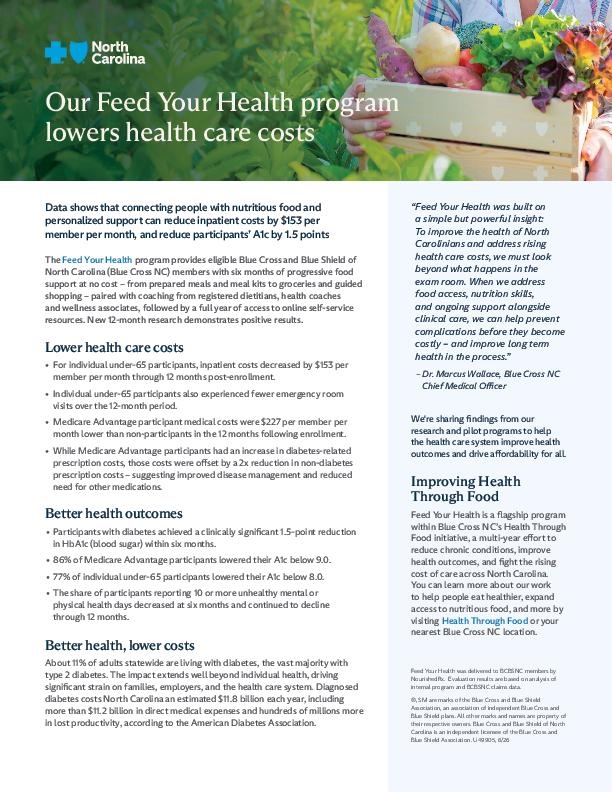 Blue Cross NC Feed Your Health