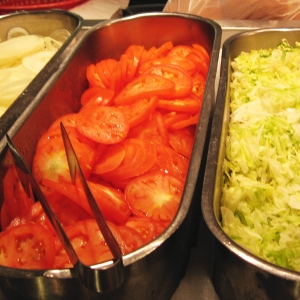 Lettuce, Tomatoes and Onions