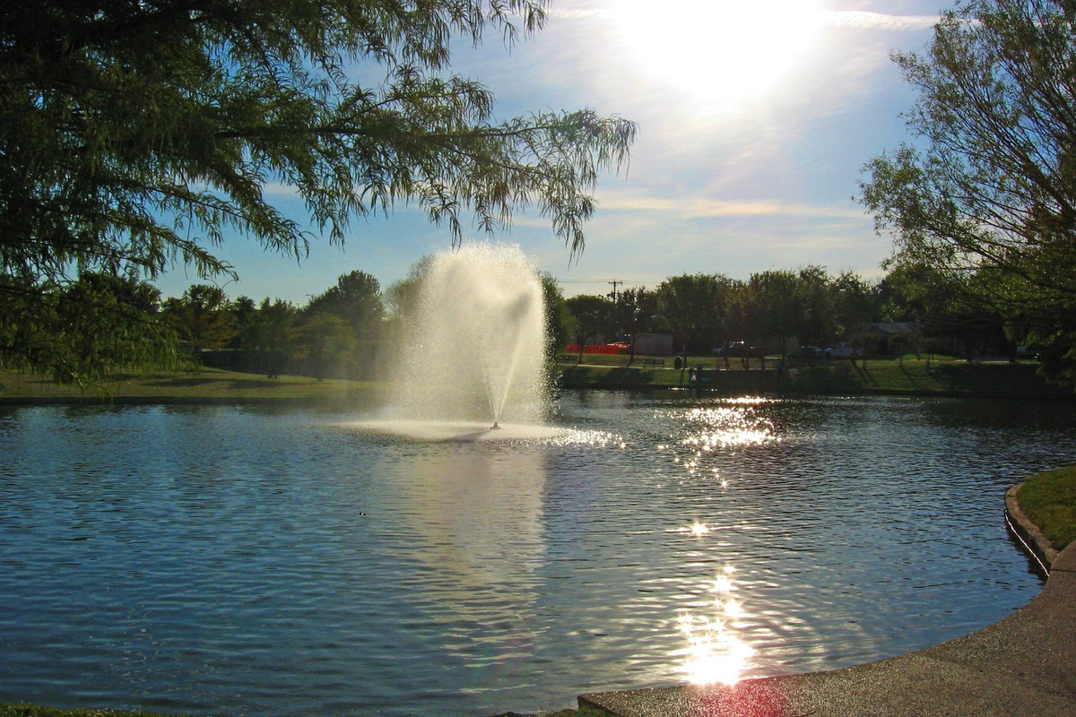 Sunshine on water