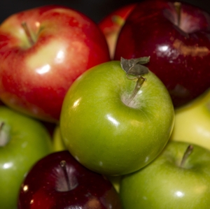 Apples - 4 types above in bowl