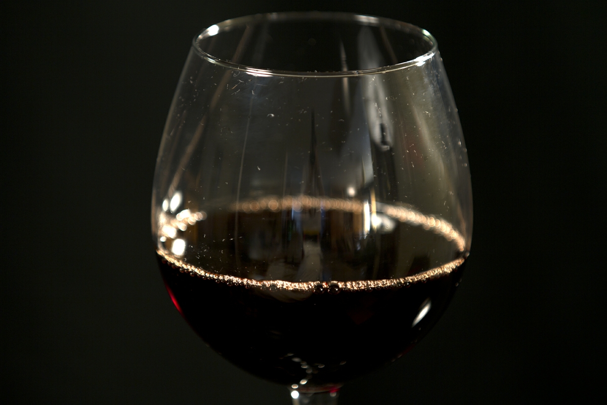 Wine - Red in Glass closeup horizontal