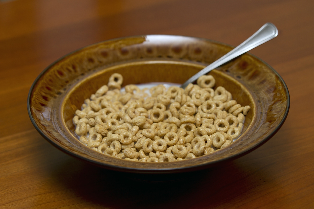 Cereal in bowl