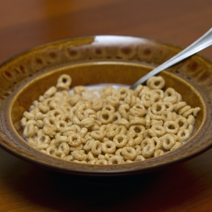 Cereal in bowl