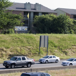 Highway near apartments