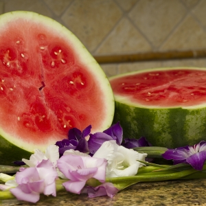 Watermelon sliced