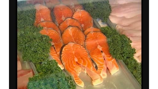 Fish - Salmon in market