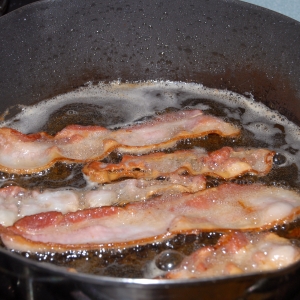 Bacon frying