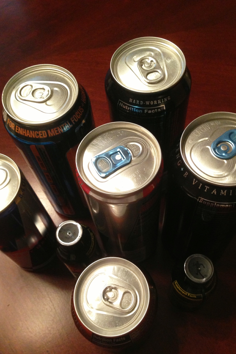 Energy Drinks - overhead