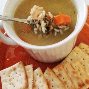 Soup with spoon