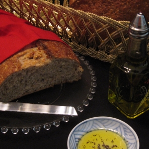 Bread with olive oil