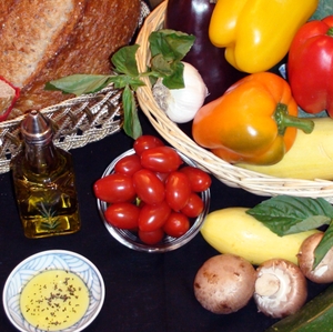 Mediterranean Diet foods - Horzontal