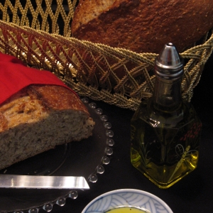 Olive oil and bread