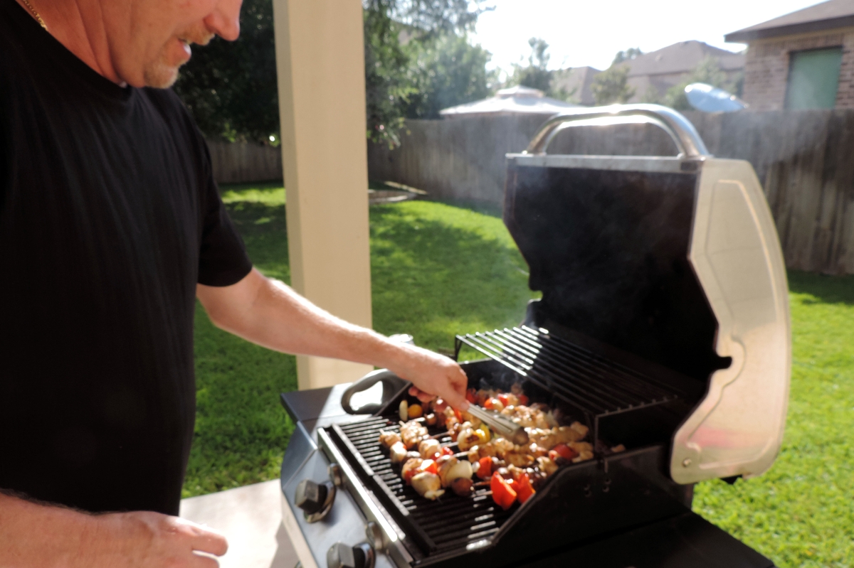 Grilling Chicken Kabobs