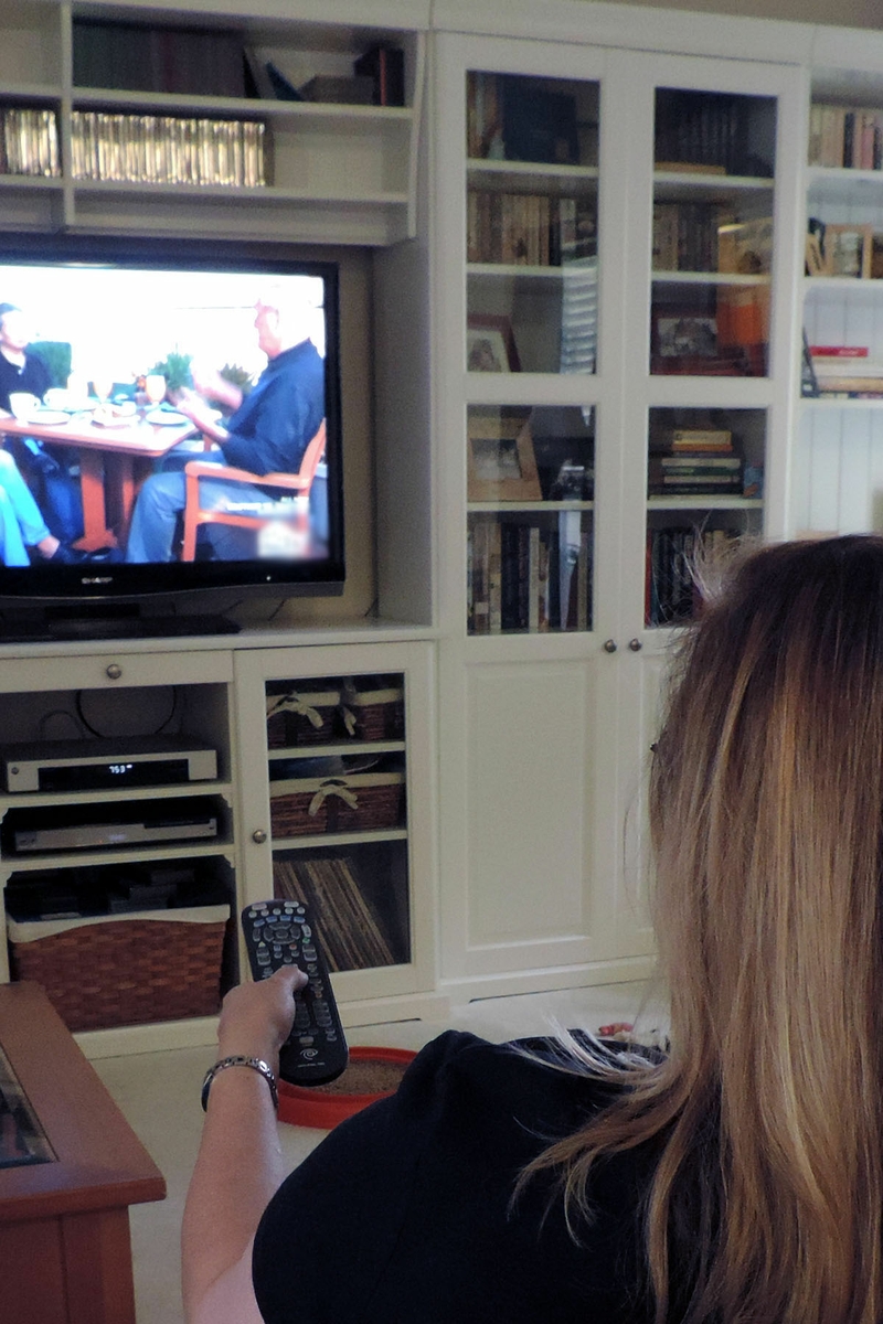 TV watching - woman