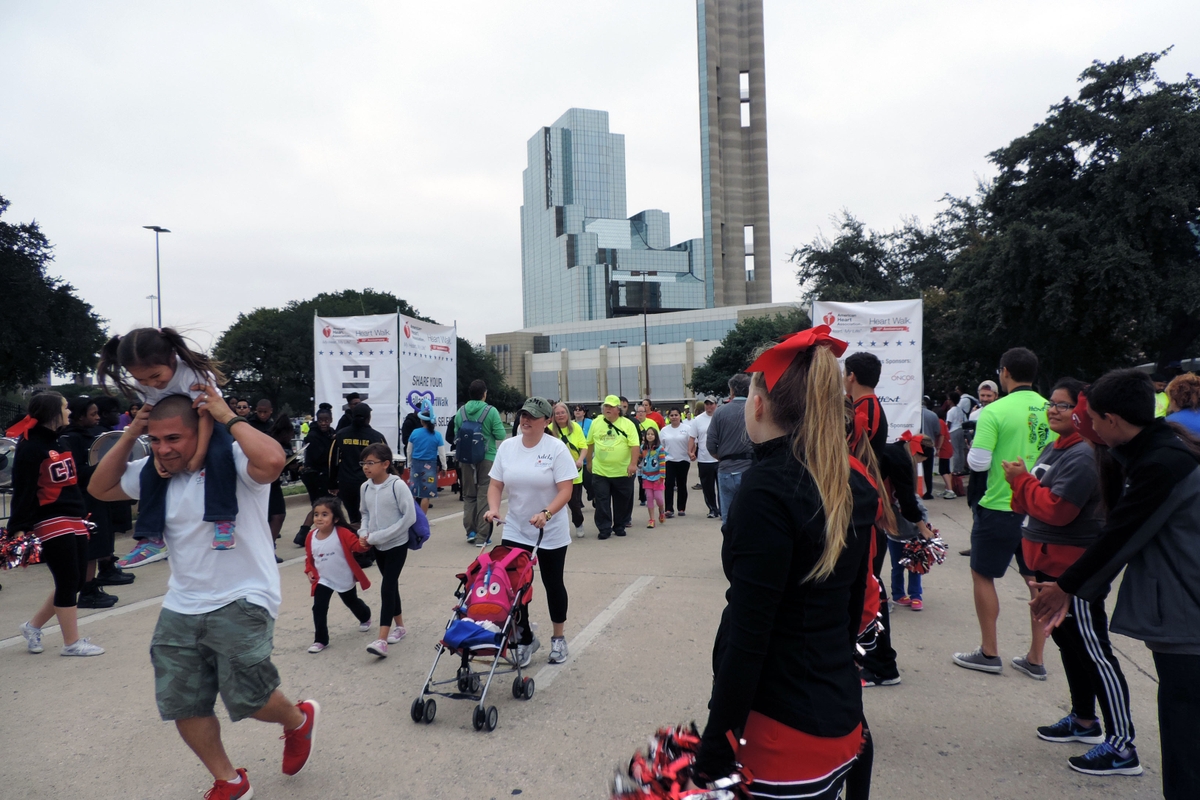 Heart Walk finish line