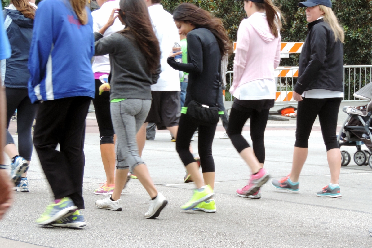 Walking with friends