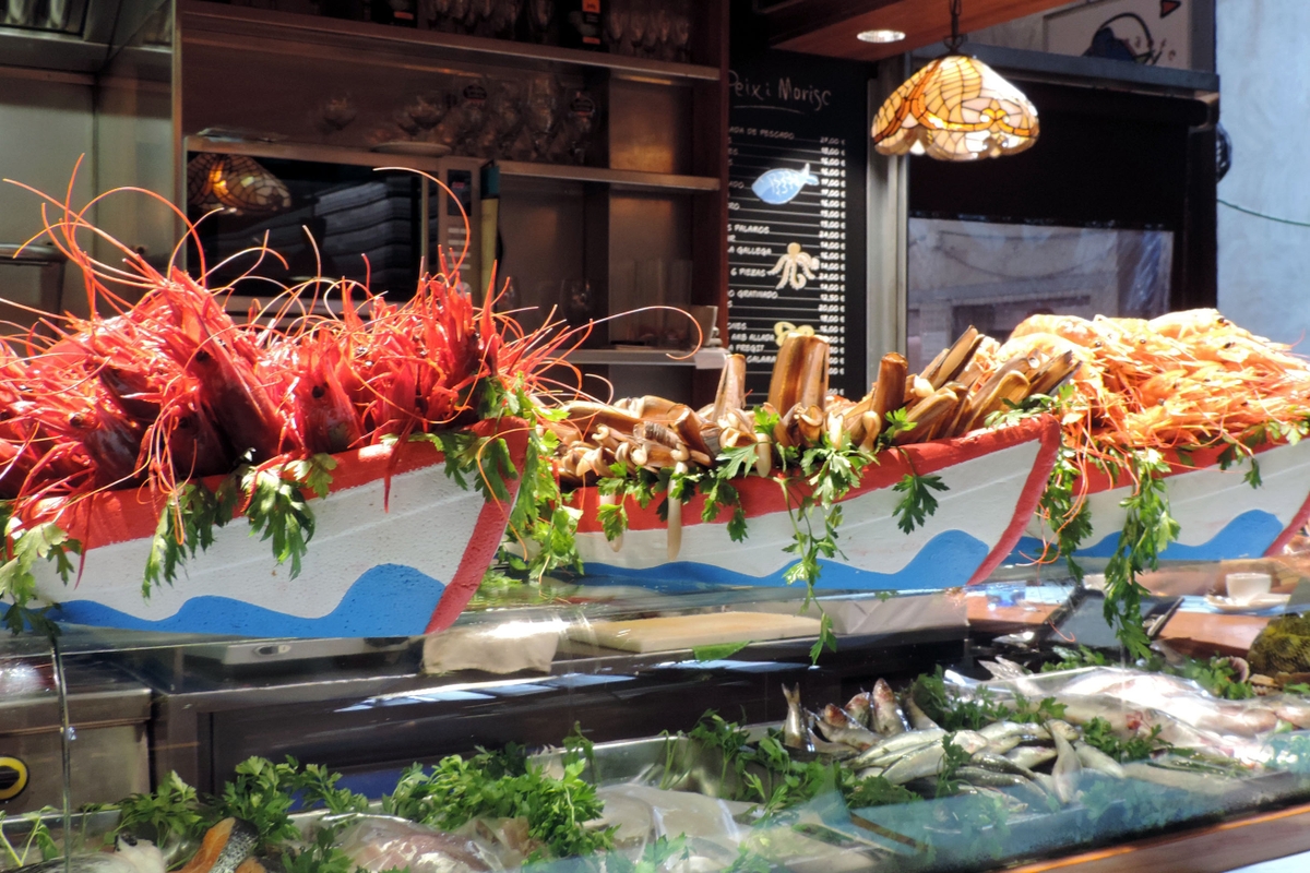 Prawns and seafood