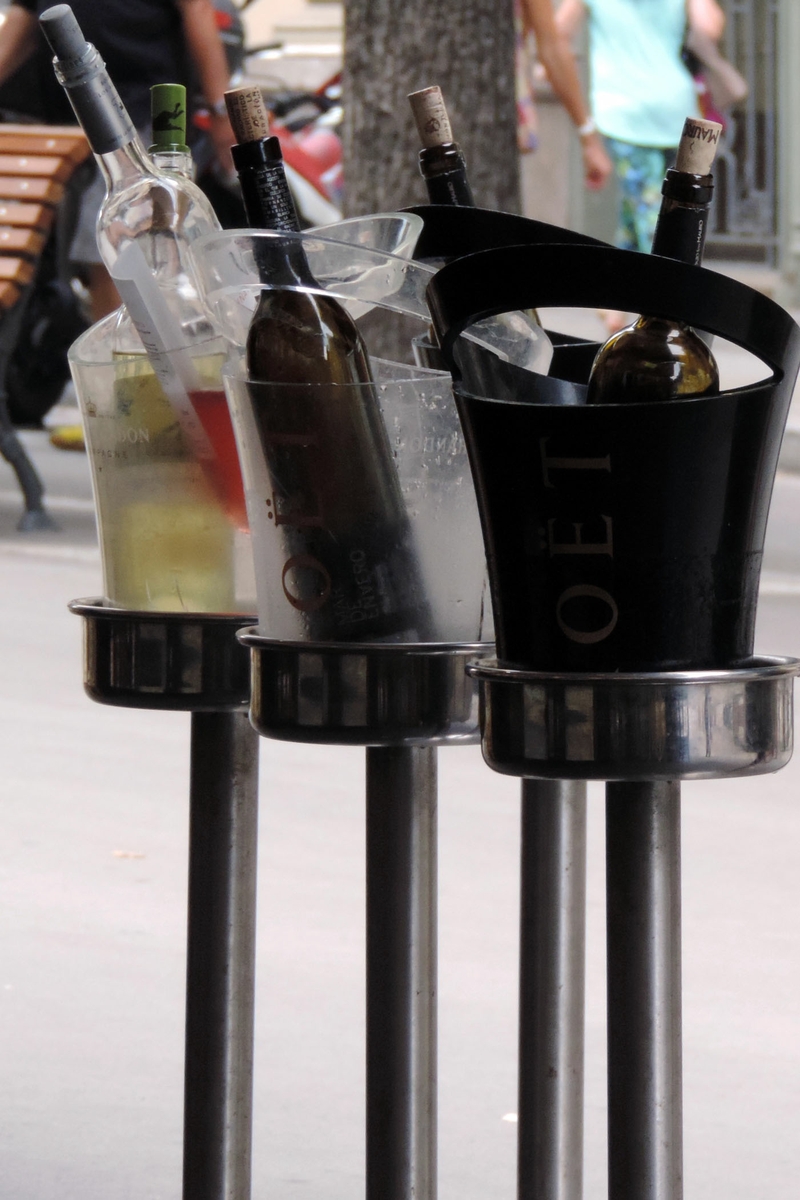 Wine in chillers