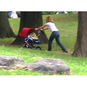 Mom with stroller