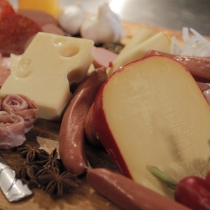 Cheese and deli meat tray