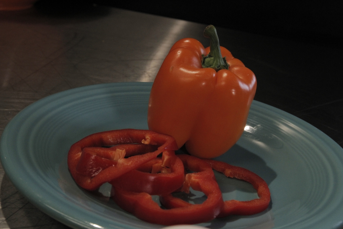 Bell peppers - whole and sliced
