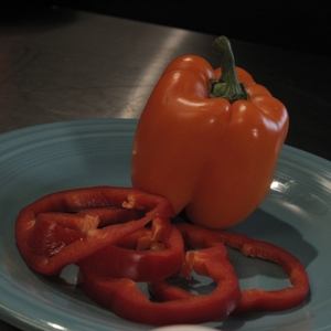 Bell peppers - whole and sliced
