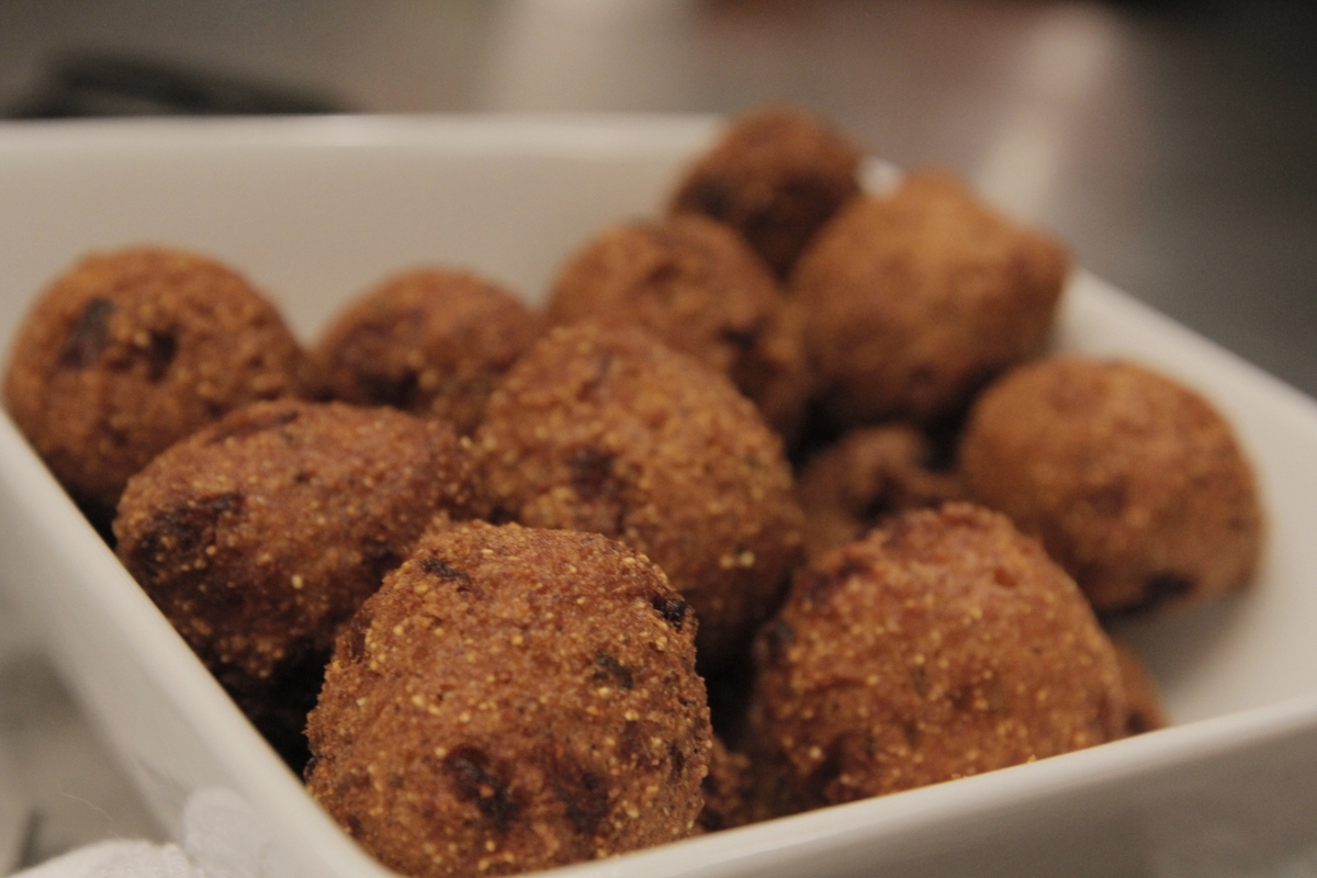 Hushpuppies in a bowl