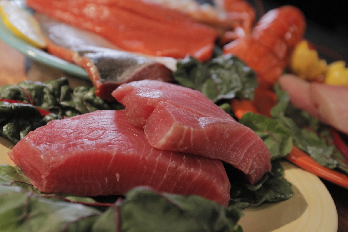 Salmon cuts - raw