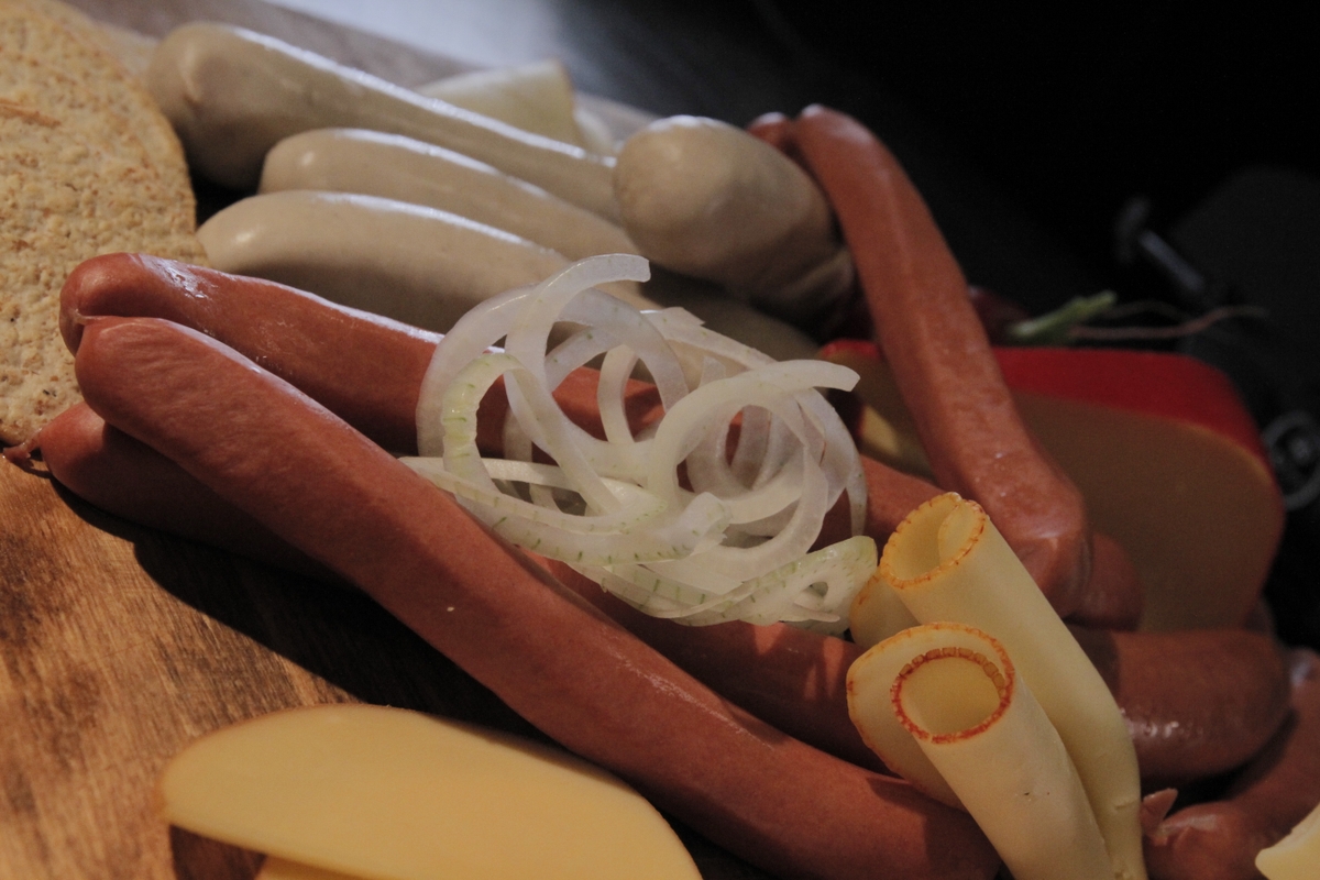 Cheese, onions, deli meat