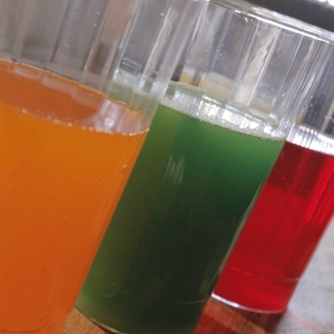 Sports drink - orange green red