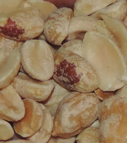 Peanuts unsalted close up