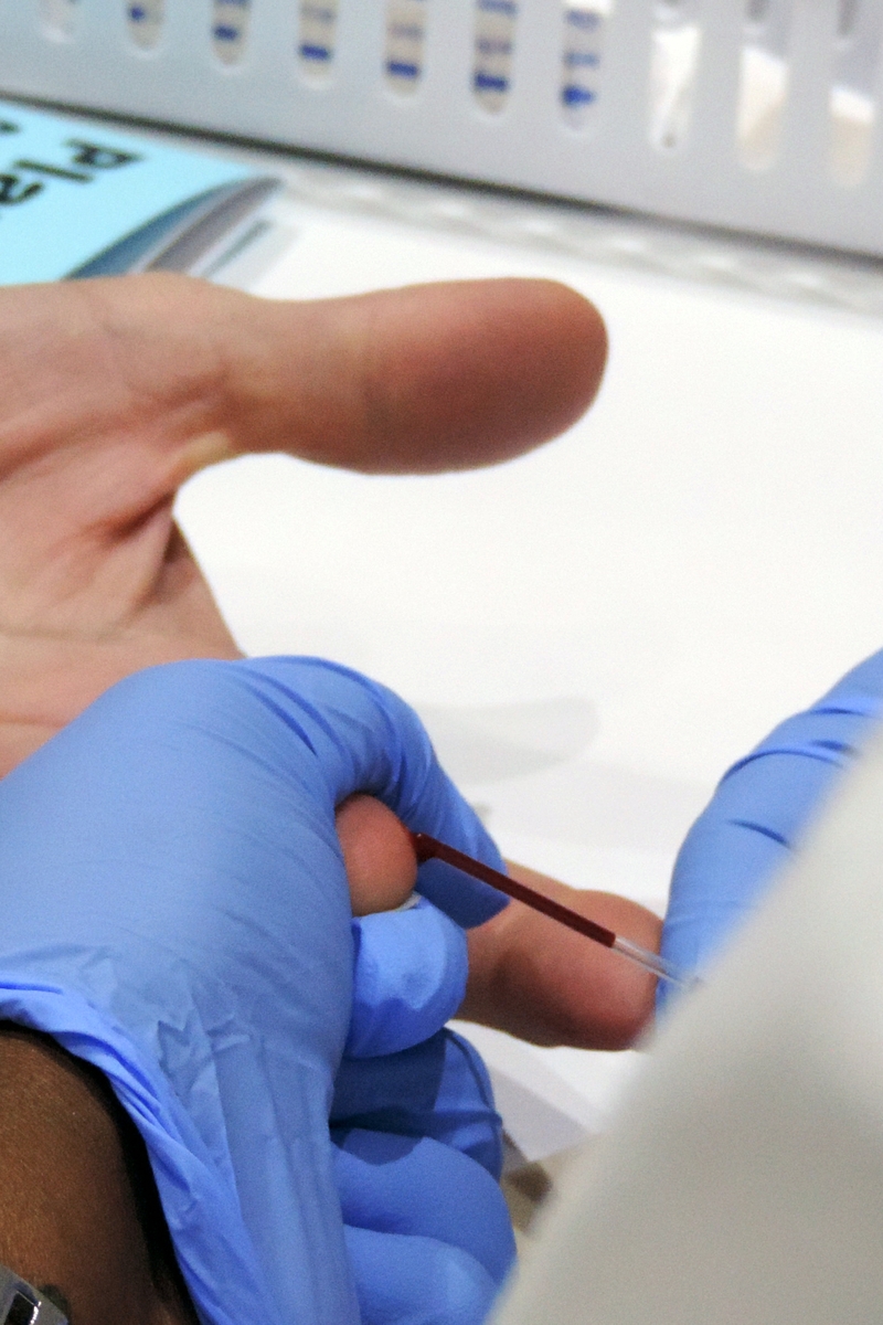 blood draw - woman