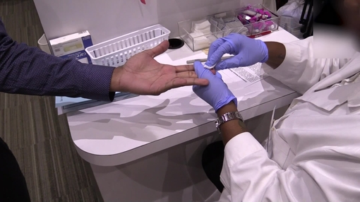 Cholesterol  and Glucose Testing B-roll