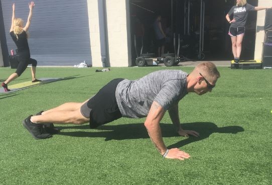 Man doing push-ups